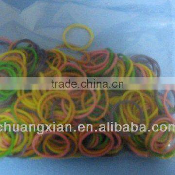 1 5mm o ring of natural and synthetic colourful rubber band