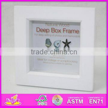 2016 high quality baby wooden light frame photo, beautiful wooden light frame photo W09A024