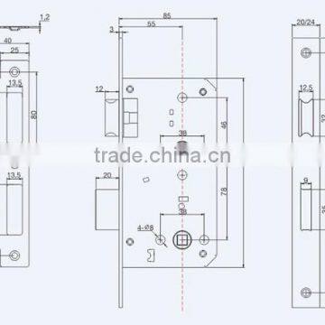 High Performance Good Quality and Competitive Miotise Lock Body 55x78