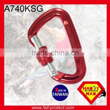 The Most Safety Mountaineer Climbing	Aluminum Carabiner With D Type