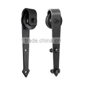 Antique Barn Door Hardware Horseshoe Sliding Door Hangers Track Roller Wheels photo-3