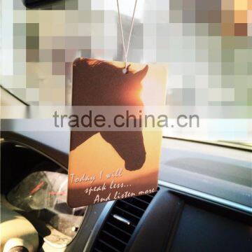 TOP SALES CUSTOMIZED sunhine horse printing paper air fresher /freshener/freshner