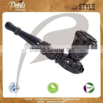 Hot selling ebony wood smoking pipe for sale