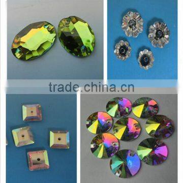 loose beads for clothes crystal rhinestones glass