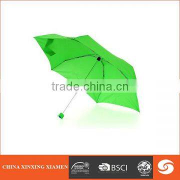 light green manual open 5 folding umbrella for girl