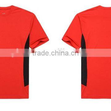 2017 hot sale 100%polyester short sleeve mens t shirt o-neck cusual t shirt
