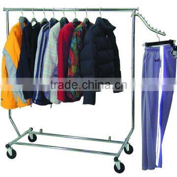 Cheap Light Duty Single Bar Clothes Garment Display