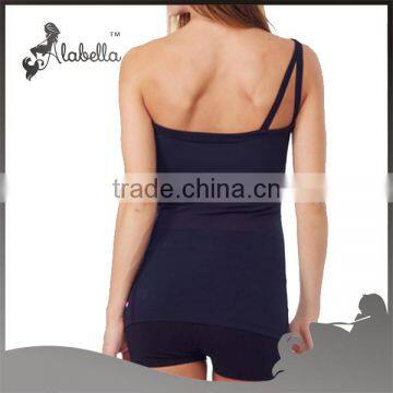 Dark Romance Fitness Wear One Shoulder Tank photo-2