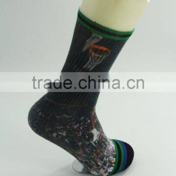 Custom 3D Digital Printed Sport Basketball Socks photo-3