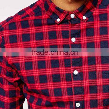 Skinny Check Shirt in Twill Plaids Shirt Manufacturer In China photo-3