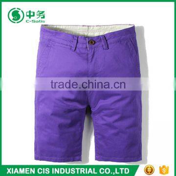 Fashion Style Multi Color 100 Cotton Summer Slim Fit Mens Chino Shorts photo-5