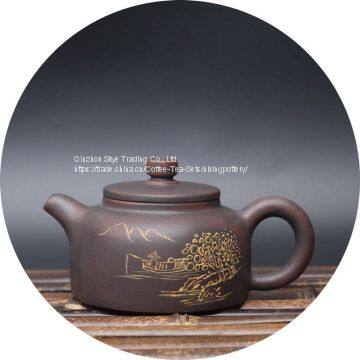 Purple Clay Teapot Nixing Jing Lan Pure Handmade Tea Pot Small Pot