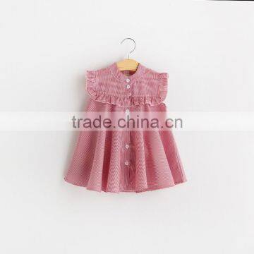 Kids Summer Girls Striped Dress Kids Cardigan Dress Sleeveless photo-3