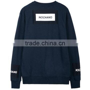Wholesale Men's Fashion Hip Hop Clothing Custom Crew Neck Sweatshirt photo-2