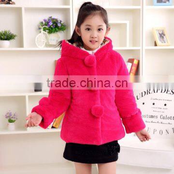 5-11 Years Sweet Beauty Girls Imitation Fur Coat, Comfortable Fashion Autumn and Winter Coat photo-5
