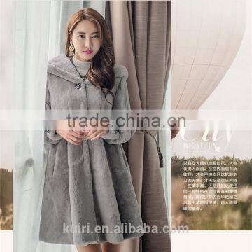 Professional Winter Warm Fur Jacket Women Genuine Leather Real Whole Rabbit Fur Coat Lady Natural Rabbit Fur Overcoat photo-2