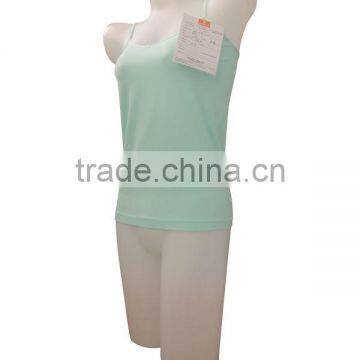 Nice Quality One Piece Women Singlet Straps Plain Underwear V-neck Ladies Camisole photo-2