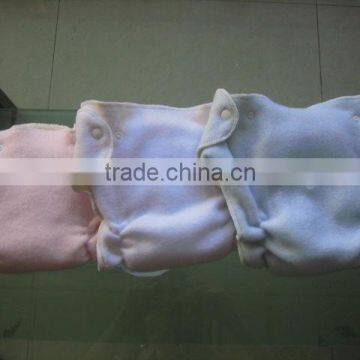 baby bamboo fitted cloth diaper with plain nature colour