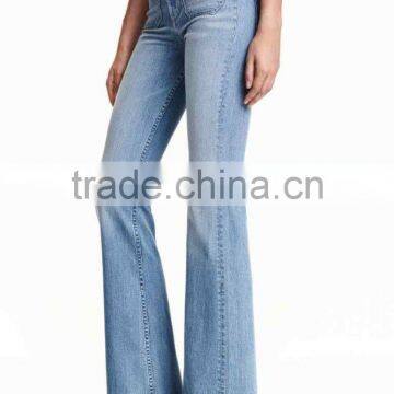2015 New Collection Horn Style Ladies Jeans Top Design for Women photo-2