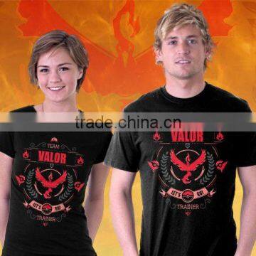2016 walson Fashion Pokemon Go Team Valor Team Mystic Team Instinct Pokeball T-shirt