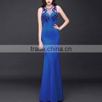 2017 Latest Design Sexy Tight Sleeveless Women's Evening Dress photo-4