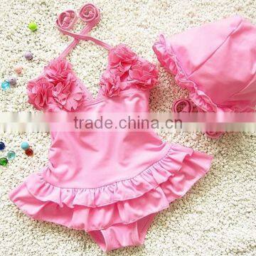 New Designed young girl swimsuit models wholesale kids swimwear one piece swimsuit