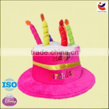 Funny Double Layer Cake Hats Birthday Party Gift Cake Hat With Candle