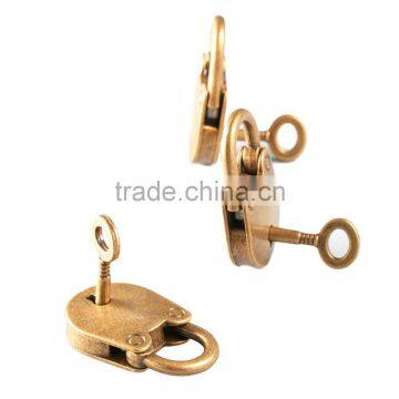 2016 3Pcs/set Antique Bronze Plated Chinese Style Vintage Padlock Jewelry Chest Box Notebook Lock Luggage Belt Padlock With Keys photo-4