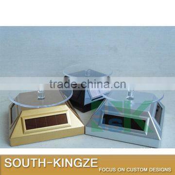Skid Proof Acrylic Plate Rotating Black,Silver,Gold Chrome Sunshine Power Display Case photo-4