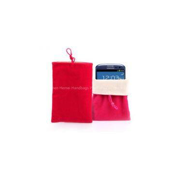 Christmas Promotion Colorful Velvet Phone Pouch