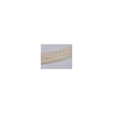 8-9mm White Natural Freshwater Pearl Strands,