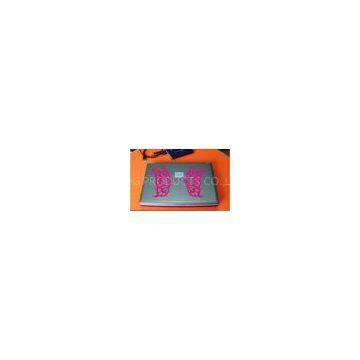 Pink Printed Self Adhesive Stickers / Laptop Cover Stickers For Notebook