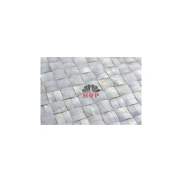 Pearl Shell Wall Mosaic Fireplace photo-2