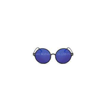 Retro Female Sunglasses Round Sun Glasses For Women Oculos De Sol Coating Mirror Eyewear Vintage Fashion Summer Woman Sunglasses