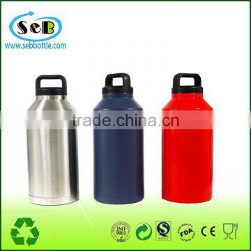 32oz Double Walled Construction Powder Coating Vacuum Insulated Stainless Steel Water Bottle