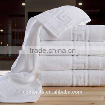 Luxury Custom Terry White 5 star hotel Cotton shower towel with monogrammed logo