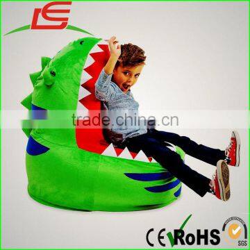 crocodile big mouth shape plush bean bag kids sofa chair