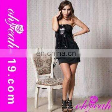 Wholesale black hot sale design material dress