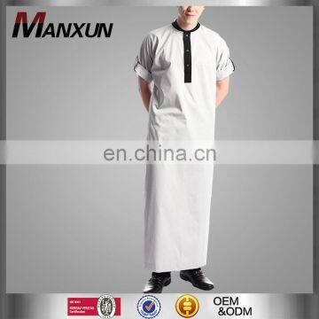 2016 Latest Design Men Gender Rolled Thobe Clothing Type Dubai Islamic Clothing Arabic Men Jubah Clothing