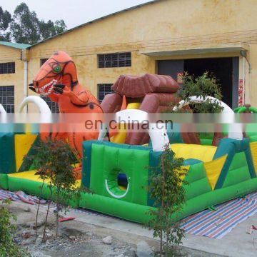 giant dinosaur inflatable obstacle course