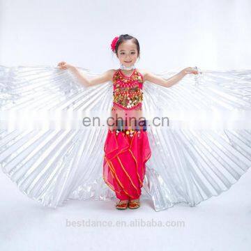 BestDance children belly dance isis wings kids dance costumes isis wings golden/silver isis wings OEM