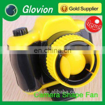 Best seller summer novelty battery Fan Mini battery Fan Camera Shaped Mini battery Fan