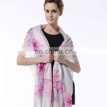 fashion style flower printed cashmere fall scarf