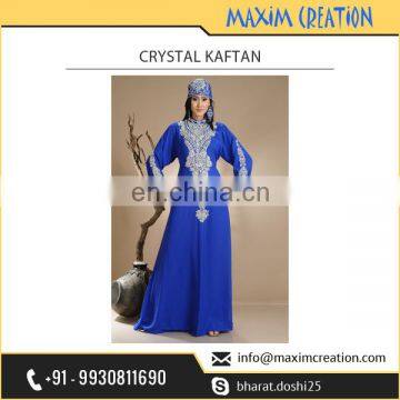 Embroidered Crystal Kaftan at Wholesale Rate