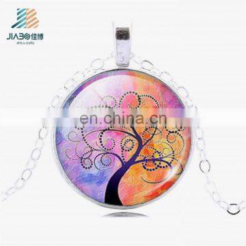 High quality with custom design pendant round silver metal charms