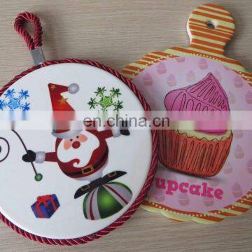 Custom Printed Hardboard Cork Backed Ceramic Placemat in Cheap Price photo-2