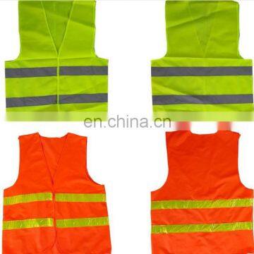 Customized Public Yellow And Orange Reflective Mesh safety Vest