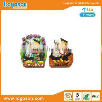 Holland style 3D sweet wedding souvenir promotion resin fridge magnet