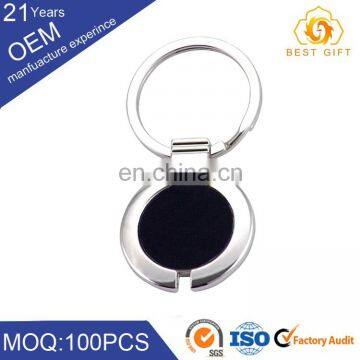 Black spiral cord keychain with plastic wrist coils