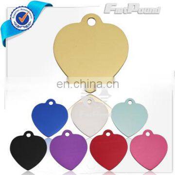 Heart Shape Pet Tags With Various color